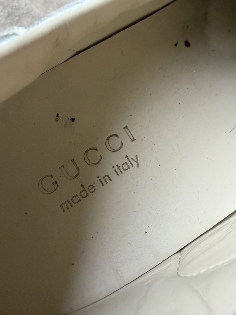 Gucci Ace Metallic Silver Leather Low-Top Sneaker - Picture 7 of 10